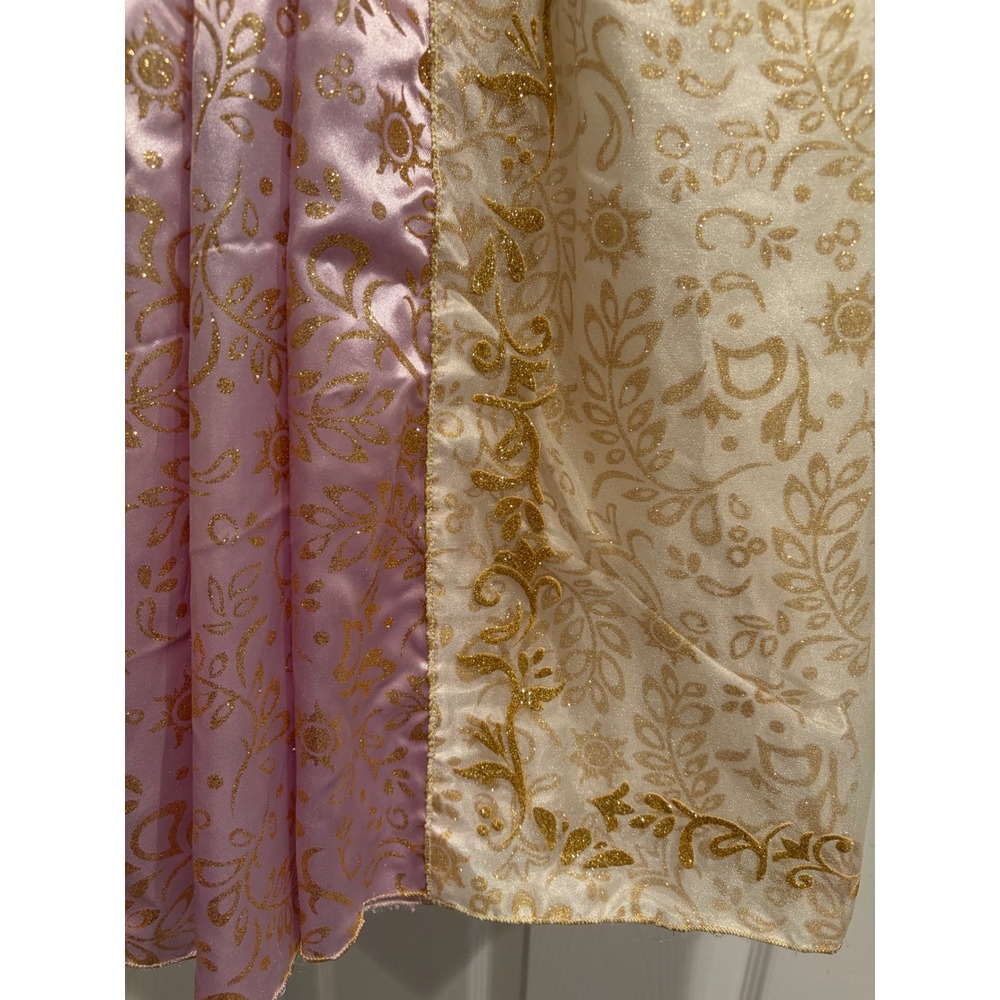 Disney Rapunzel Princess Costume Dress Girls size 10 Cream Gold Purple Tangled - Picture 10 of 14